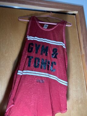 PINK Victoria's Secret Red Velvet-Look Tank